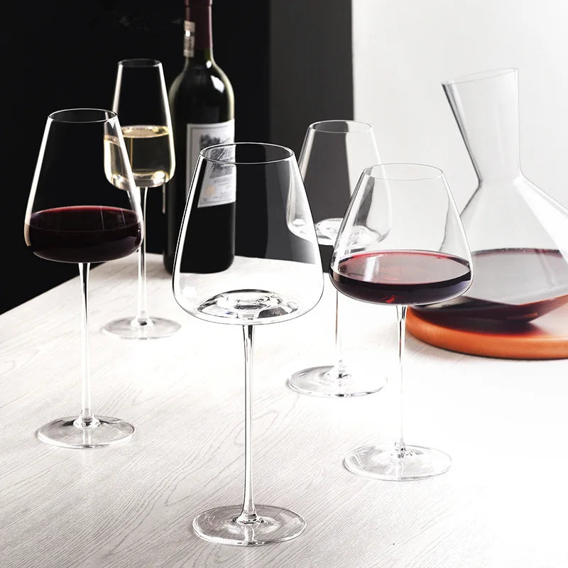 Handgemaakte Wijn- en Champagneglazen Set met Verfijnd Ontwerp 6