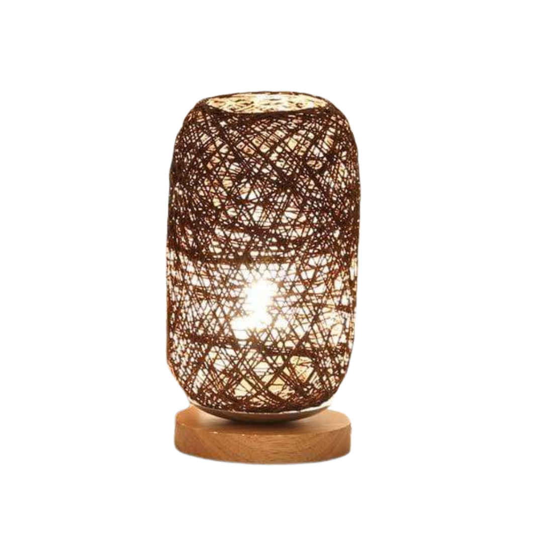 Handgeweven Rotan Nachtlampje Modern