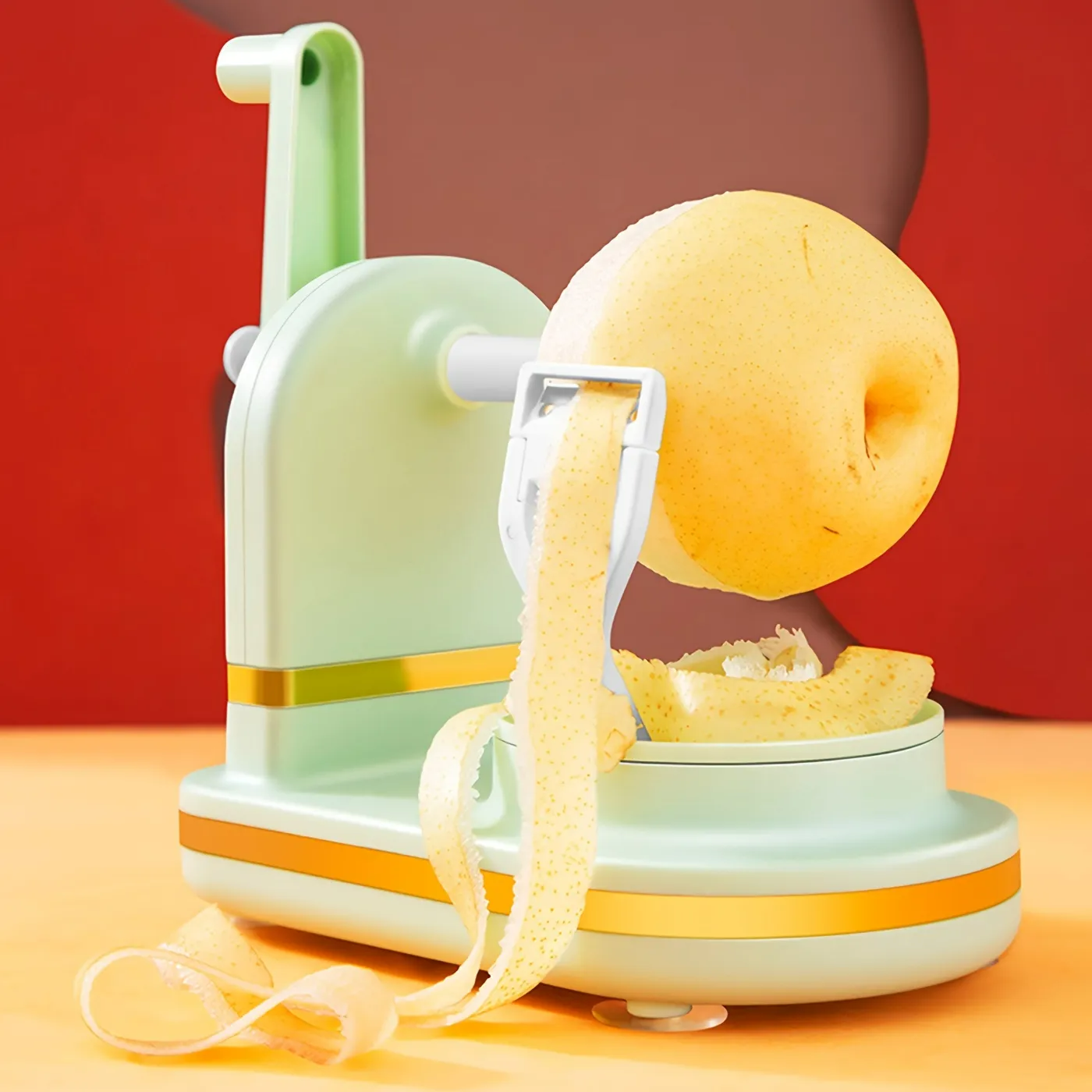 Handmatige Fruit Peeler met Antislipzuignap en Verstelbare Platen 2