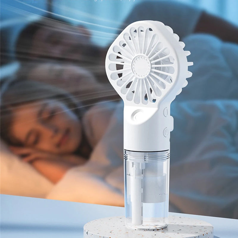 Handventilator Compact Met Koelende Mistfunctie 6