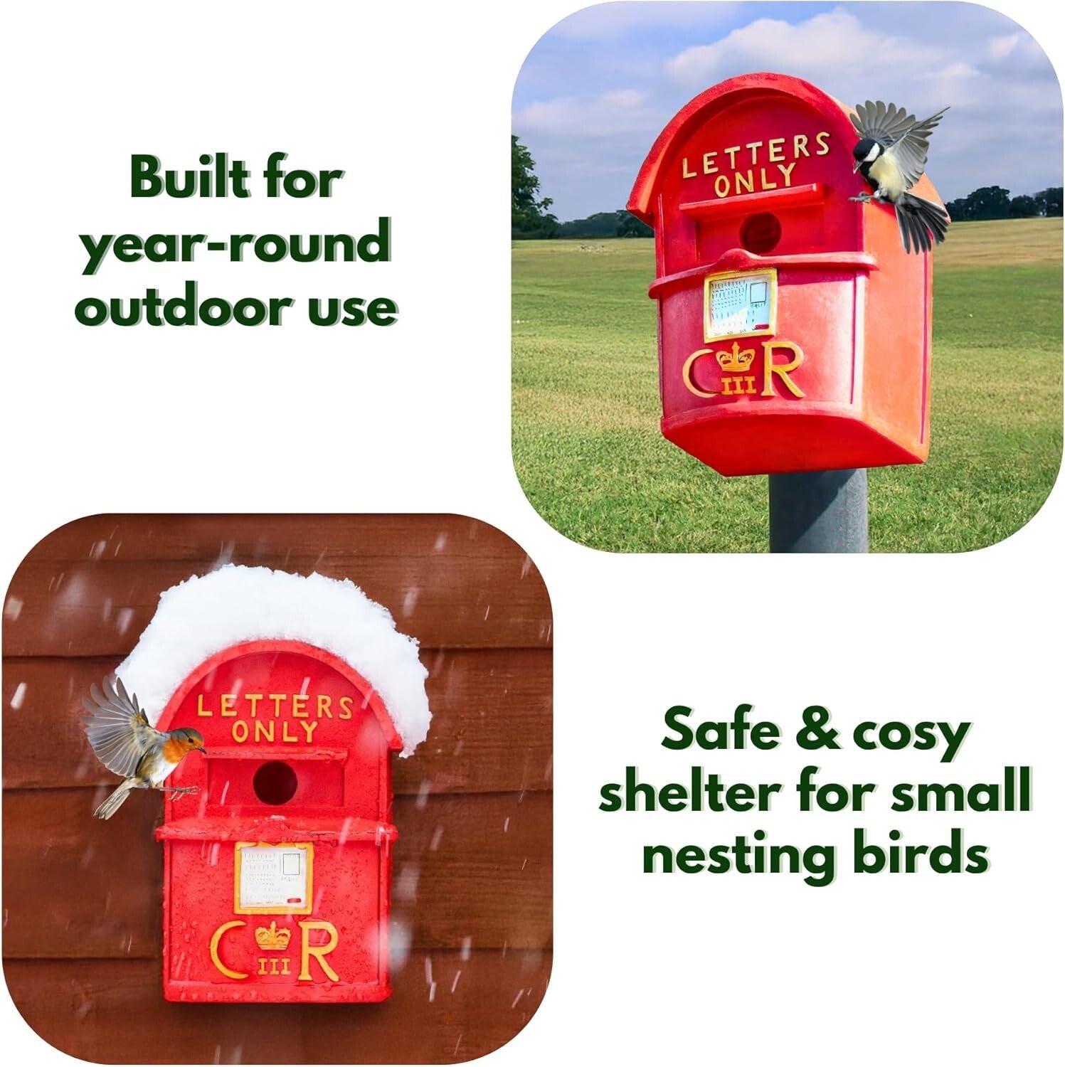 Hangend Tuinvogelhuisje Decoratief 6