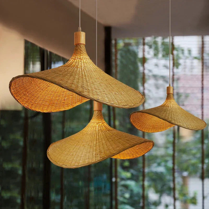 Hanglamp Bamboe Rustiek Boho voor Woonkamer of Eettafel 1