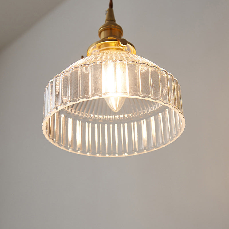 Hanglamp Eettafel Industrieel Ontwerp met Geribbeld Glas voor Woonkamer 1