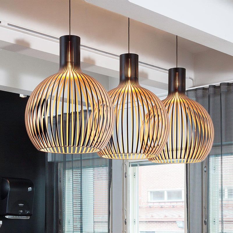 Hanglamp Eettafel Verstelbaar Houten Design voor Woonkamer en Slaapkamer 6
