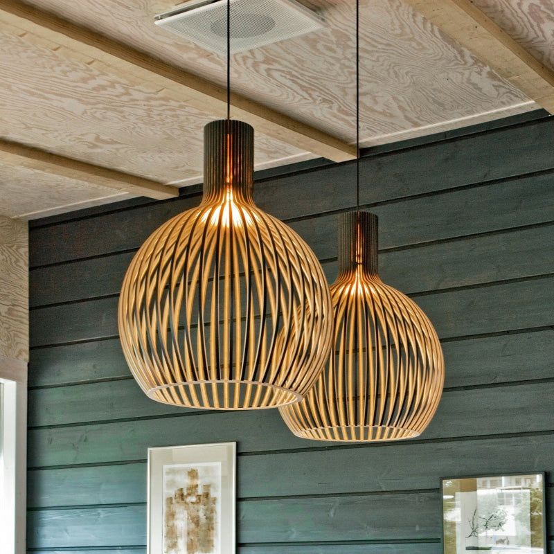 Hanglamp Eettafel Verstelbaar Houten Design voor Woonkamer en Slaapkamer 8