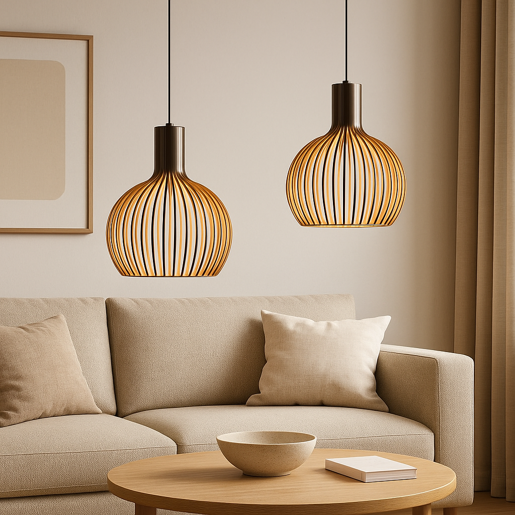 Hanglamp Eettafel Verstelbaar Houten Design voor Woonkamer en Slaapkamer 9