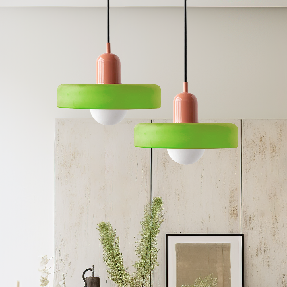 Hanglamp Modern Design Voor Woonkamer Eettafel Met Gekleurd Glas 16