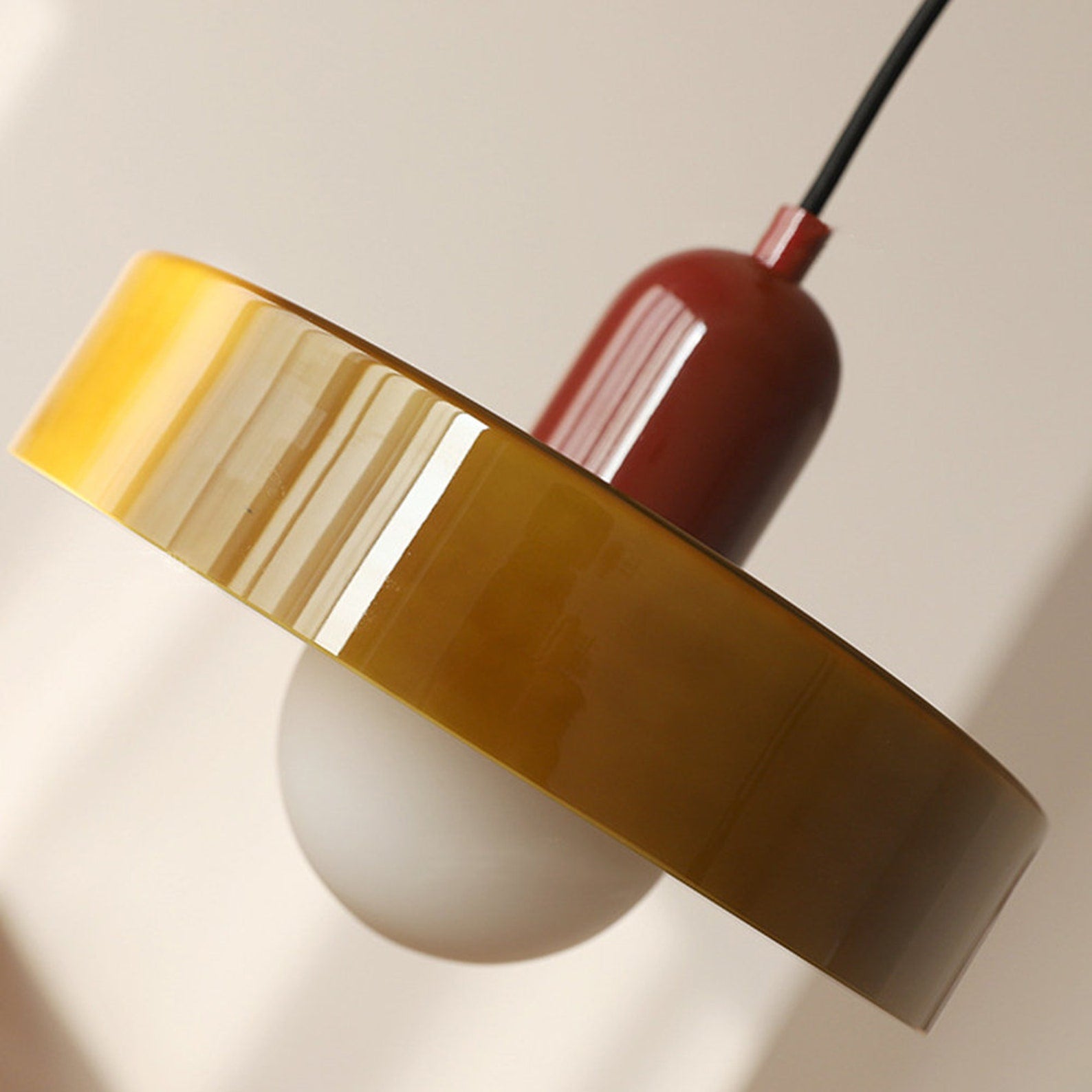Hanglamp Modern Design Voor Woonkamer Eettafel Met Gekleurd Glas 3