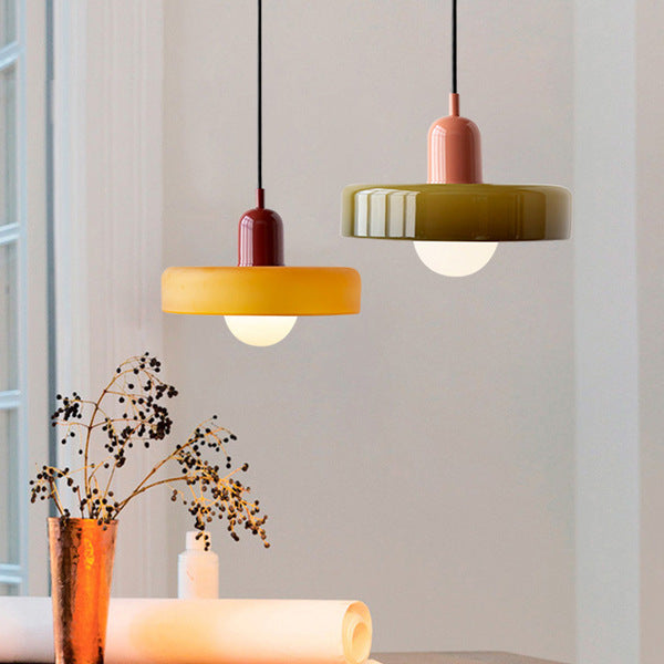 Hanglamp Modern Design Voor Woonkamer Eettafel Met Gekleurd Glas 5