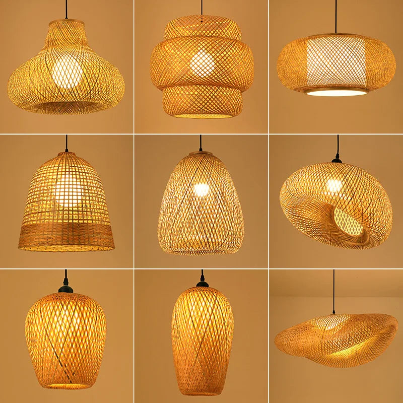 Hanglamp Rotan Boheemse Stijl voor Woonkamer en Eetkamer 2