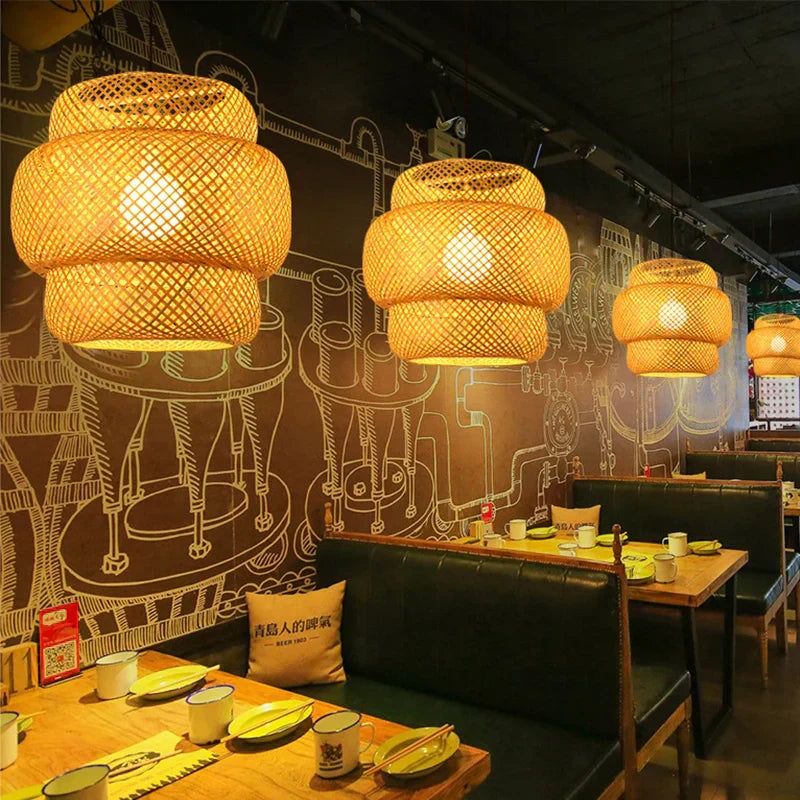 Hanglamp Rotan Boheemse Stijl voor Woonkamer en Eetkamer 4