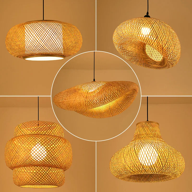 Hanglamp Rotan Boheemse Stijl voor Woonkamer en Eetkamer 5