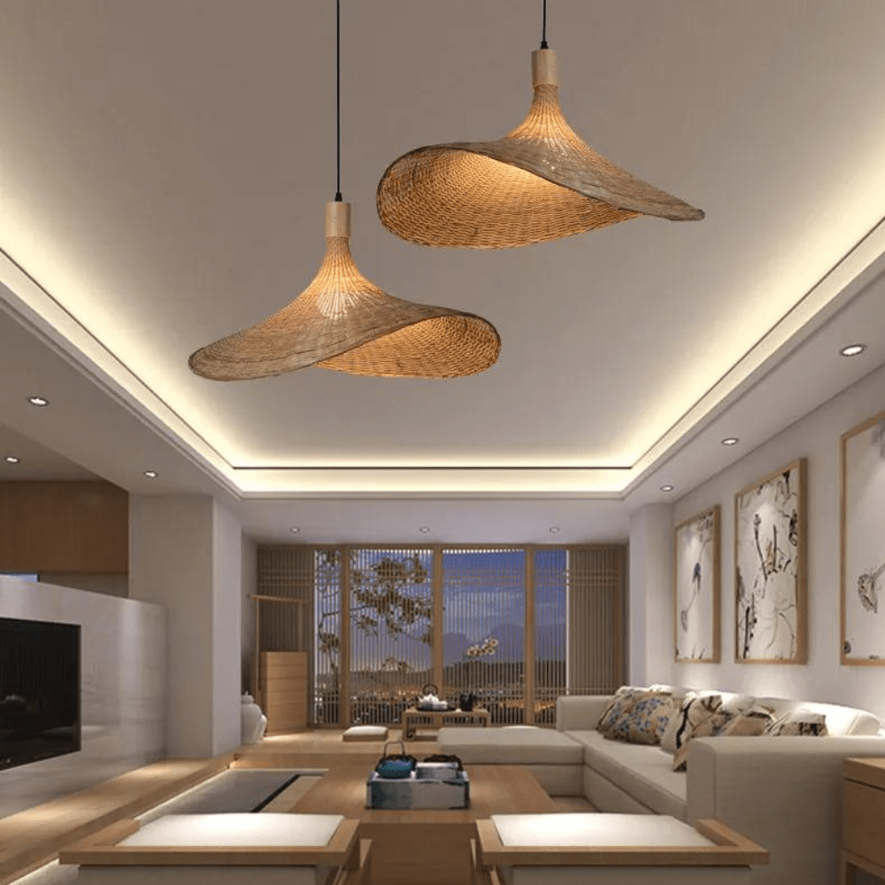 Hanglamp Rotan voor Eettafel en Woonkamer met Natuurlijke Sfeer 0