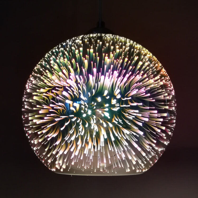 Hanglamp met 3D Vuurwerk Glas Creatief Design 10