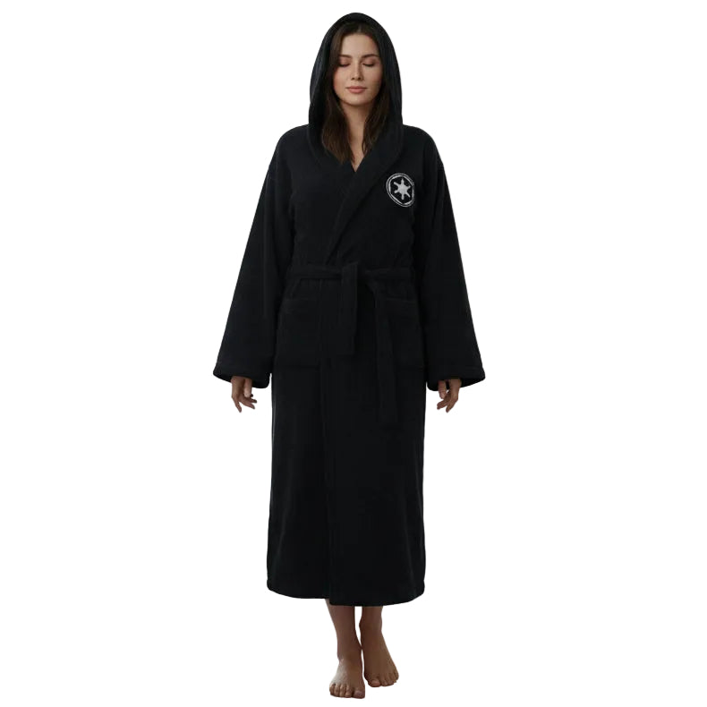 Heren Badjas Comfortabel met Capuchon en Riem voor Ontspanning 0