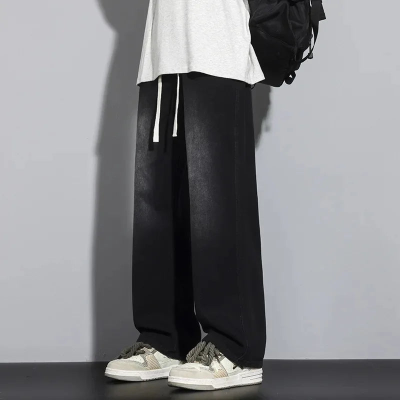 Heren Baggy Jeans Met Verstelbaar Trekkoord 4
