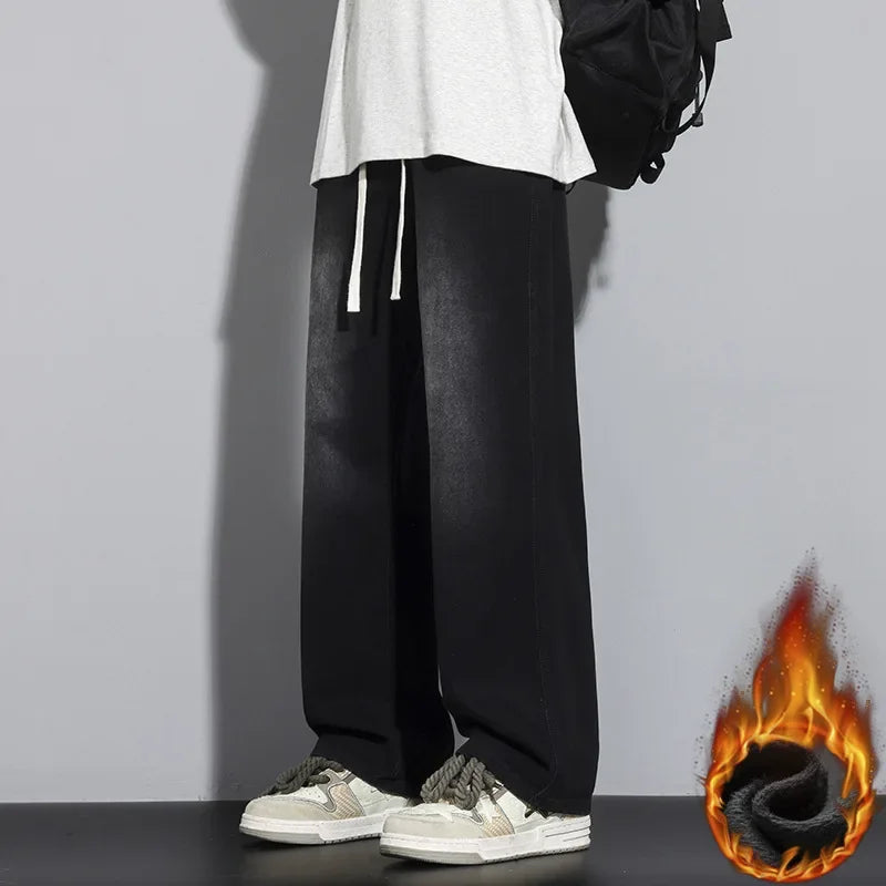 Heren Baggy Jeans Met Verstelbaar Trekkoord 5