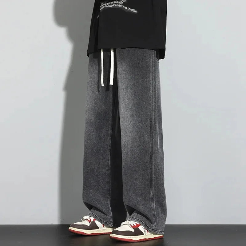 Heren Baggy Jeans Met Verstelbaar Trekkoord 6