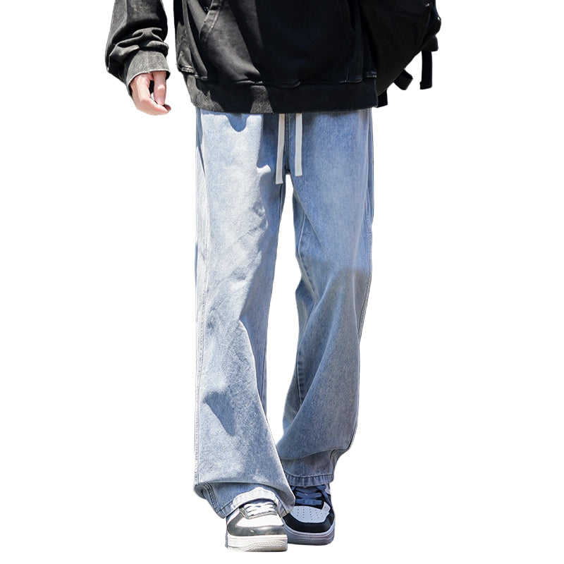 Heren Baggy Jeans Met Wijde Pijpen Casual 0