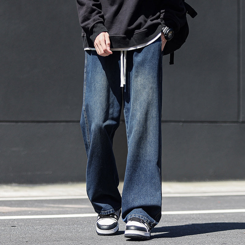 Heren Baggy Jeans Met Wijde Pijpen Casual 3