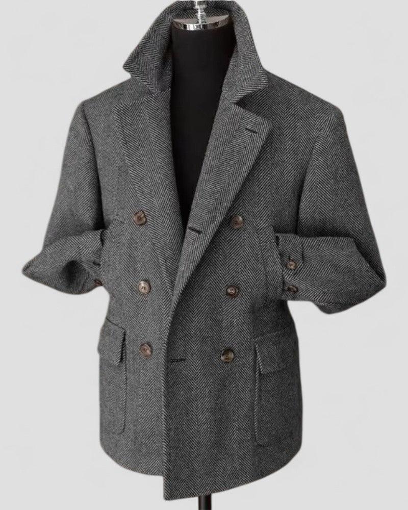 Heren Blazer Met Dubbele Rij Knopen 1