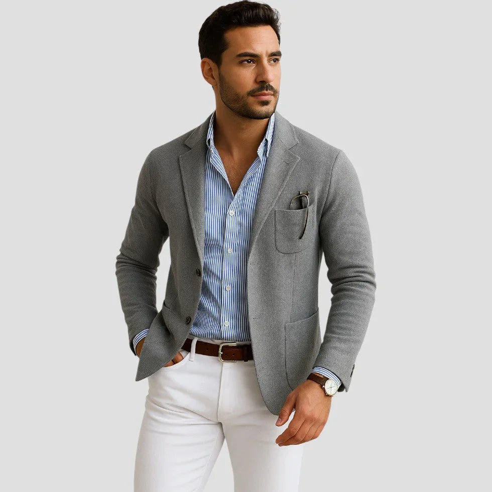 Heren Blazer Met Reverskraag Klassiek 1
