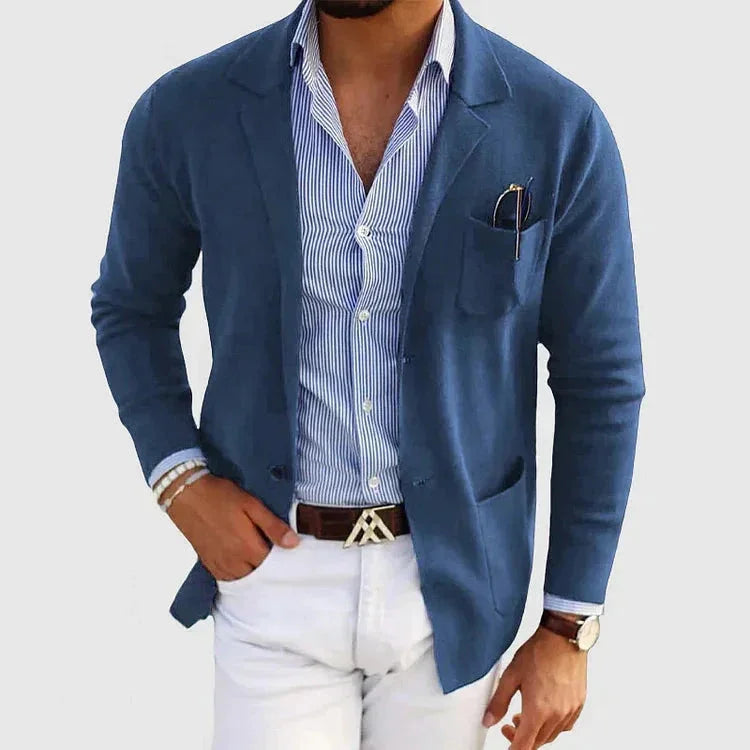 Heren Blazer Met Reverskraag Klassiek 2