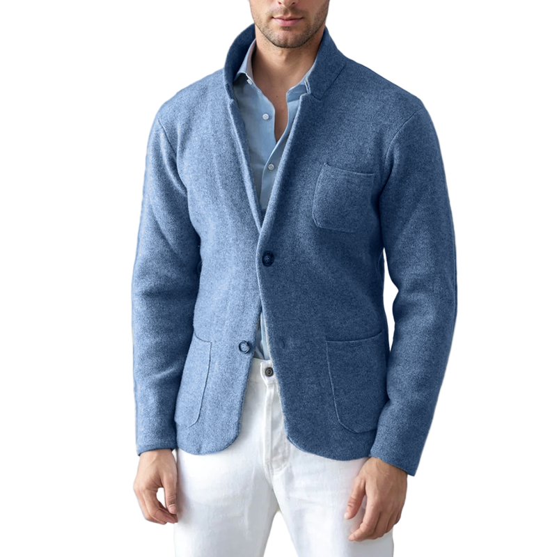Heren Blazer van Wol met Zak voor Formele en Casual Gelegenheden 0