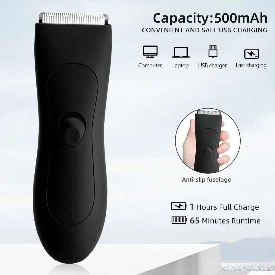 Heren Bodygroomer Ergonomisch Waterdicht Voor Gevoelige Gebieden 0