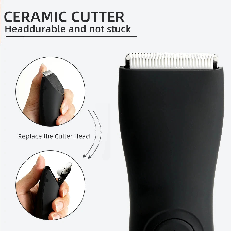 Heren Bodygroomer Ergonomisch Waterdicht Voor Gevoelige Gebieden 4