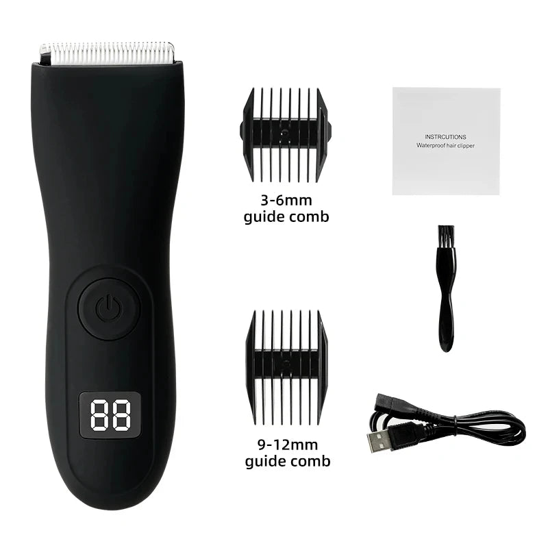 Heren Bodygroomer Ergonomisch Waterdicht Voor Gevoelige Gebieden 7