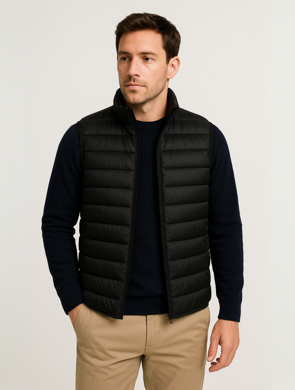 Heren Bodywarmer Minimalistisch Ontwerp