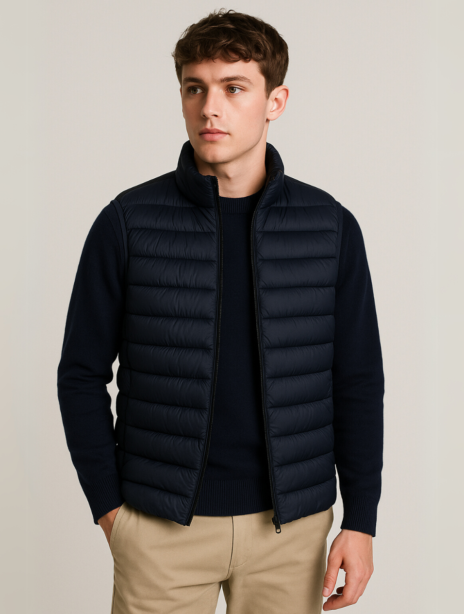 Heren Bodywarmer Minimalistisch Ontwerp