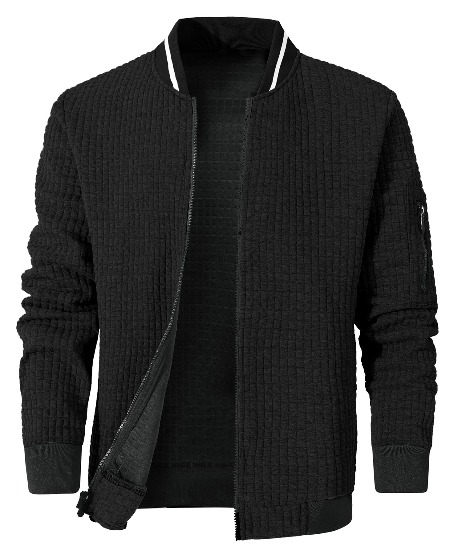 Heren Bomberjack Minimalistisch Katoen Polyester 0