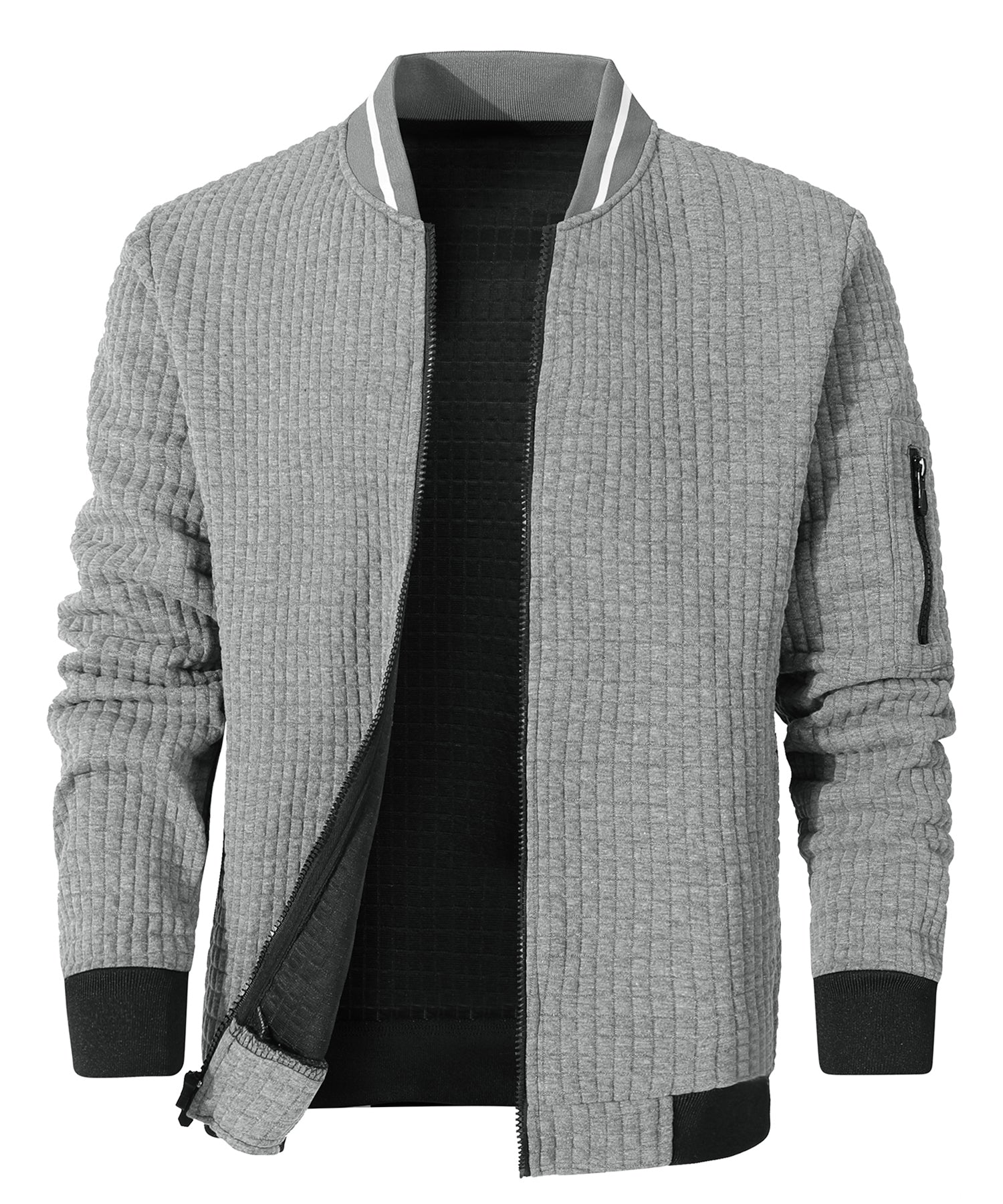 Heren Bomberjack Minimalistisch Katoen Polyester 1