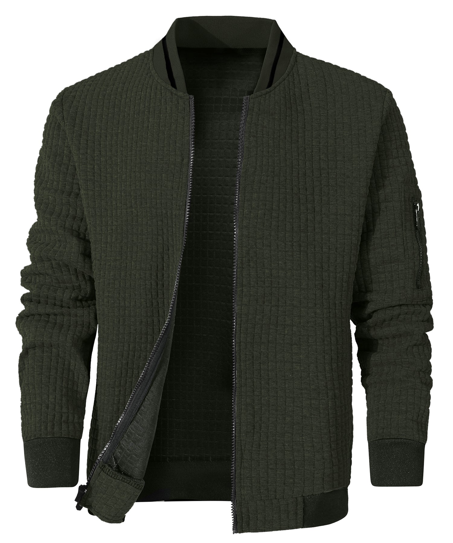 Heren Bomberjack Minimalistisch Katoen Polyester 2