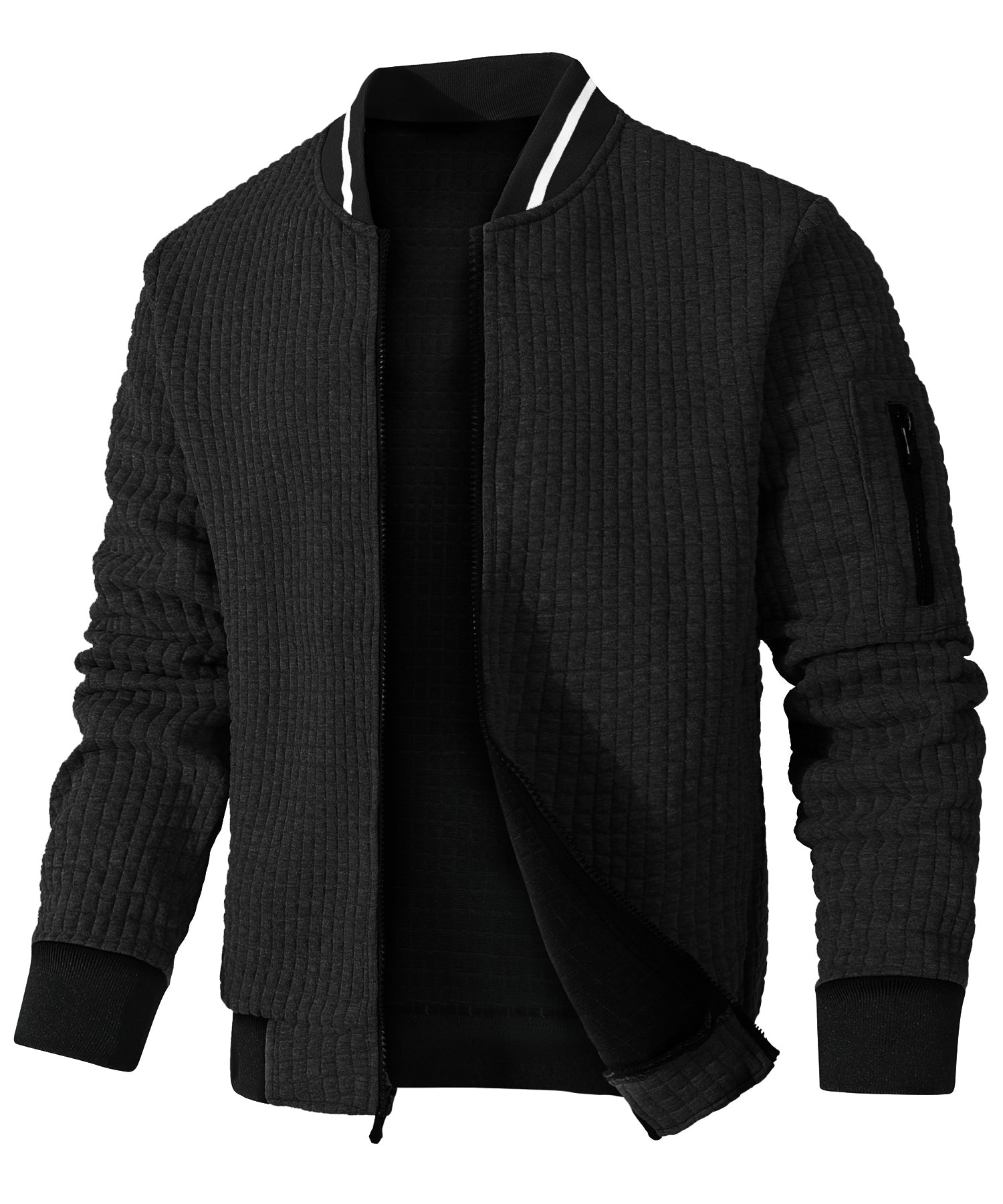 Heren Bomberjack Minimalistisch Katoen Polyester 4