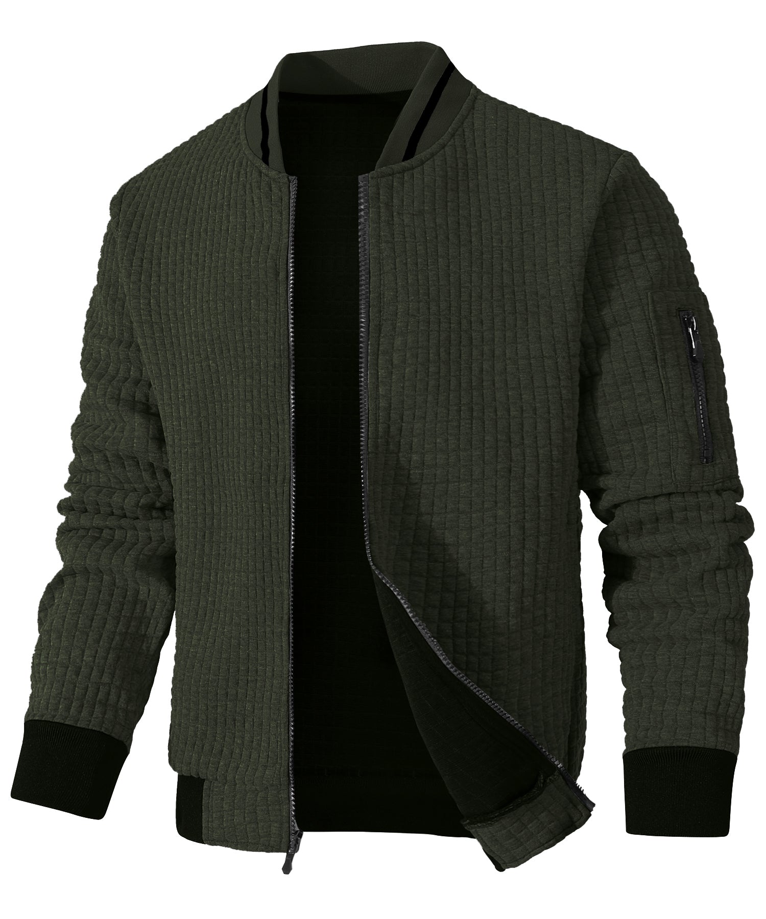 Heren Bomberjack Minimalistisch Katoen Polyester 6