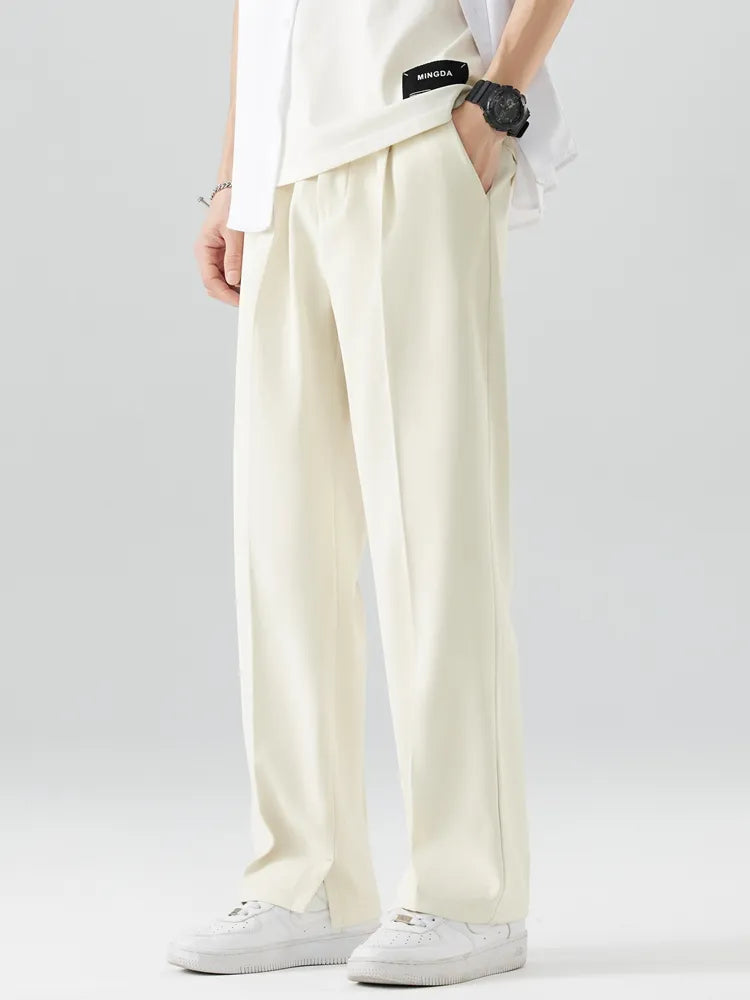 Heren Broek Recht Model Relaxed Fit Katoenmix 1