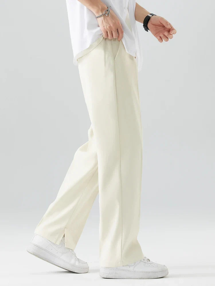 Heren Broek Recht Model Relaxed Fit Katoenmix 2