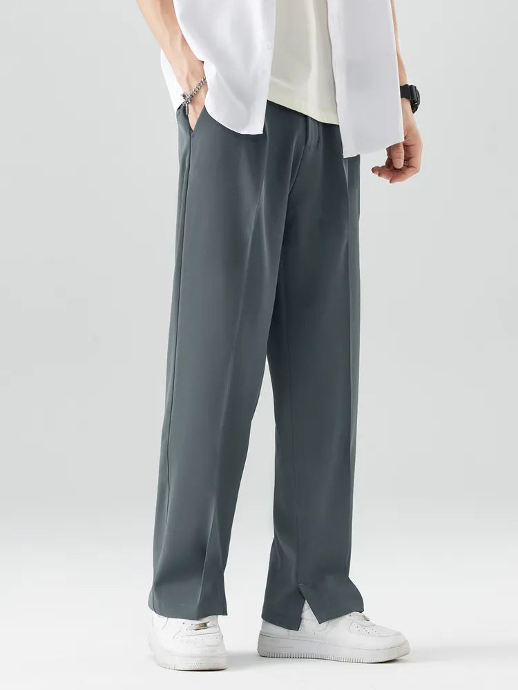 Heren Broek Recht Model Relaxed Fit Katoenmix 3
