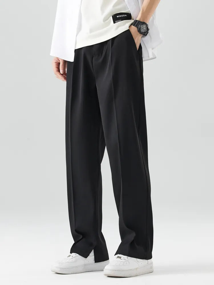 Heren Broek Recht Model Relaxed Fit Katoenmix 5