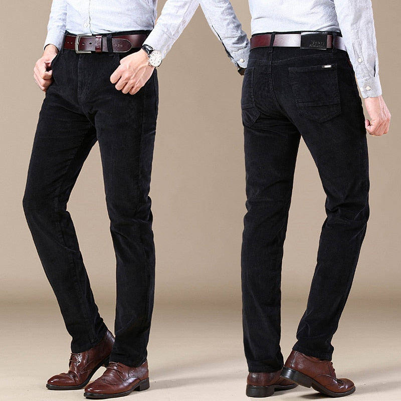 Heren Broeken Corduroy Stijl 100% Katoen Nauwkeurige Pasvorm 2