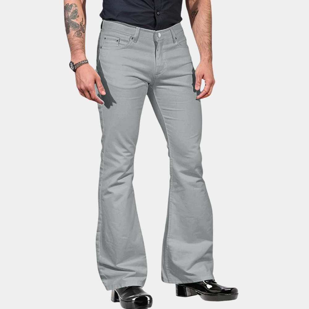 Heren Broeken Flared Retro Stijl Met Stretch 2