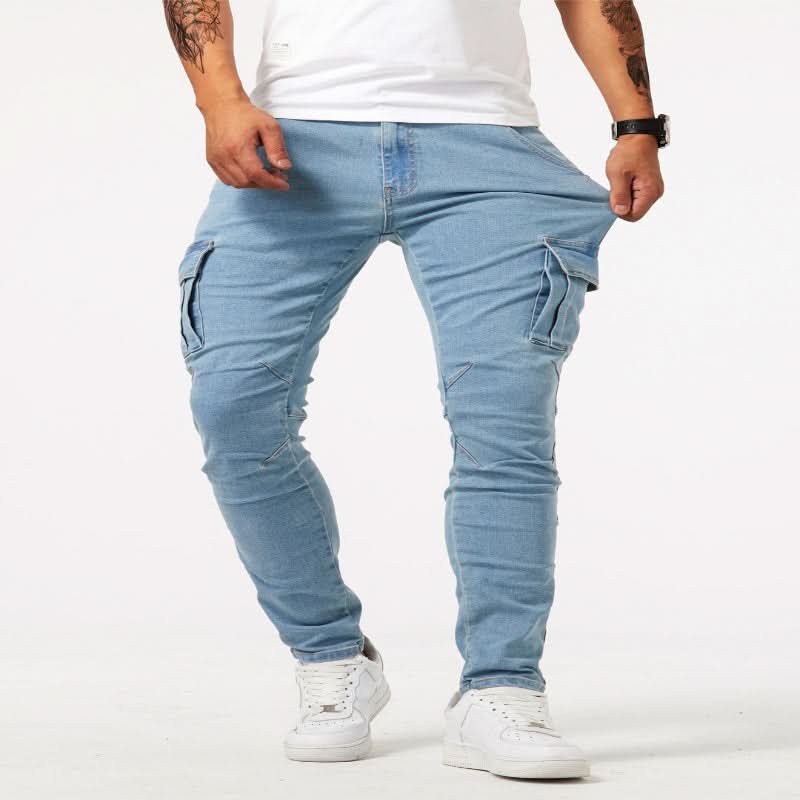 Heren Cargo Broek Aansluitende Pasvorm Casual Stijl 8