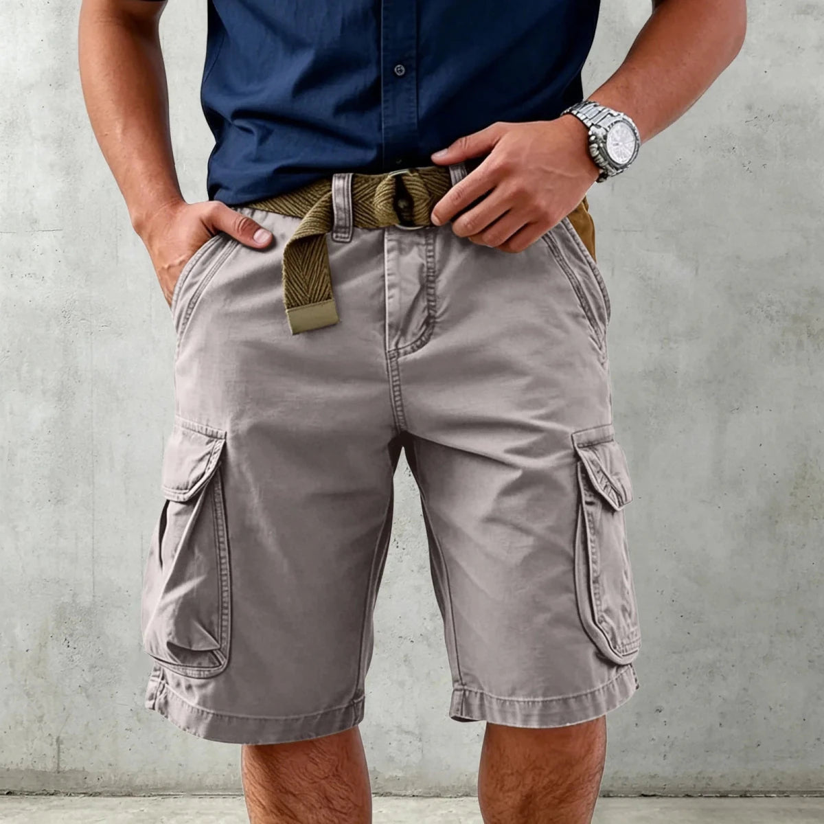 Heren Cargo Shorts met Multi-Pocket Ontwerp 2
