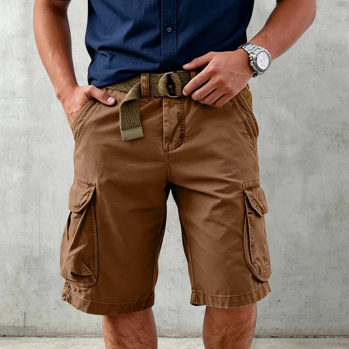 Heren Cargo Shorts met Multi-Pocket Ontwerp 3