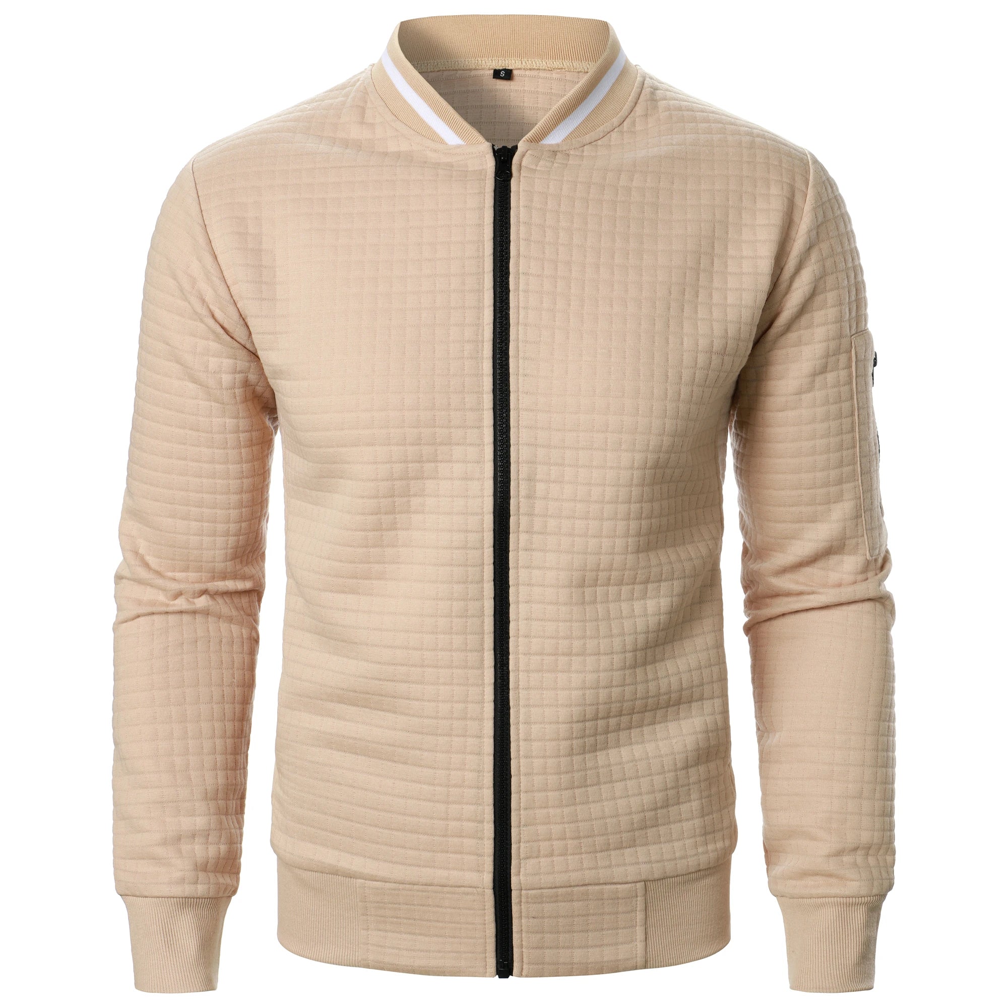 Heren Casual Jack met Staande Kraag en Rits 0