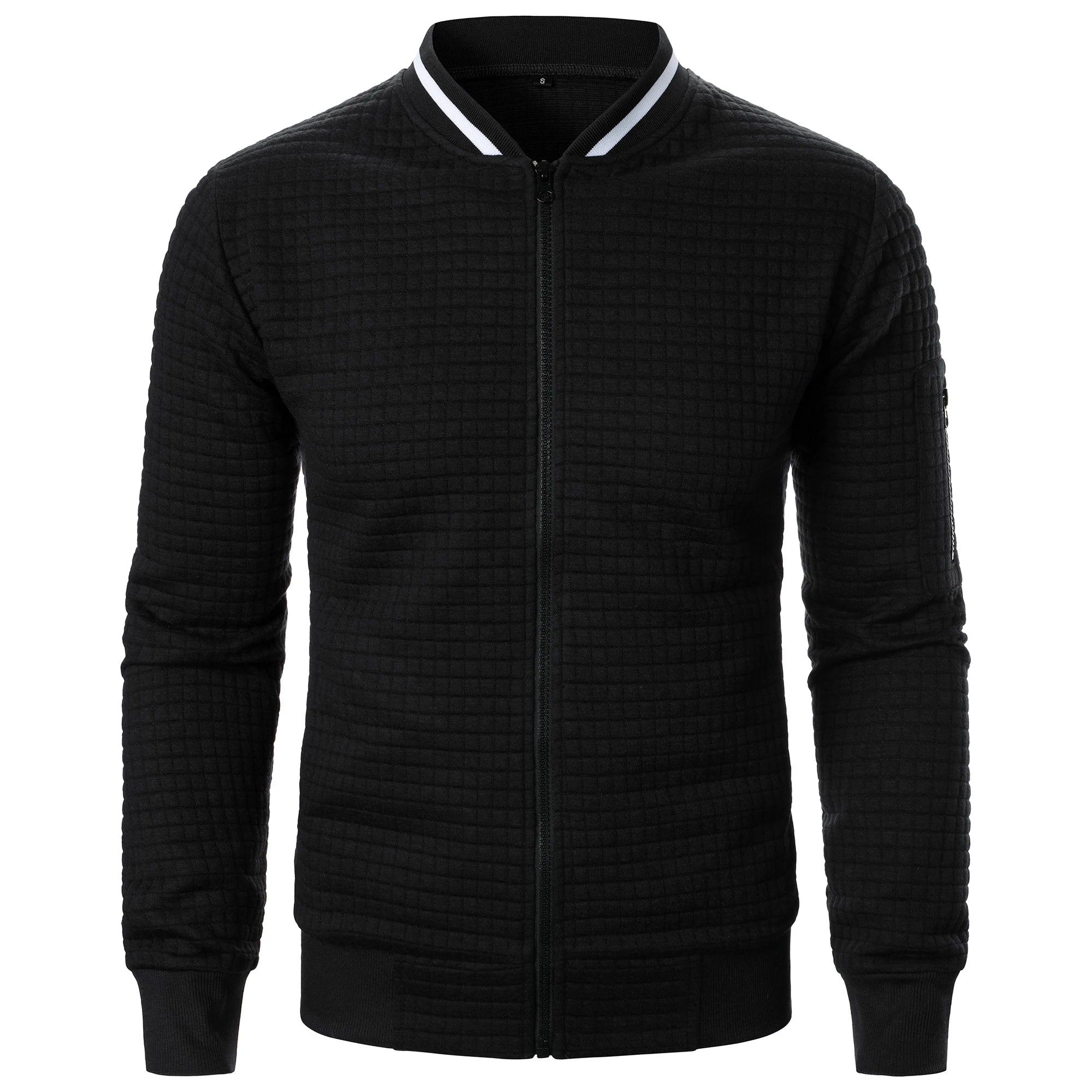 Heren Casual Jack met Staande Kraag en Rits 4