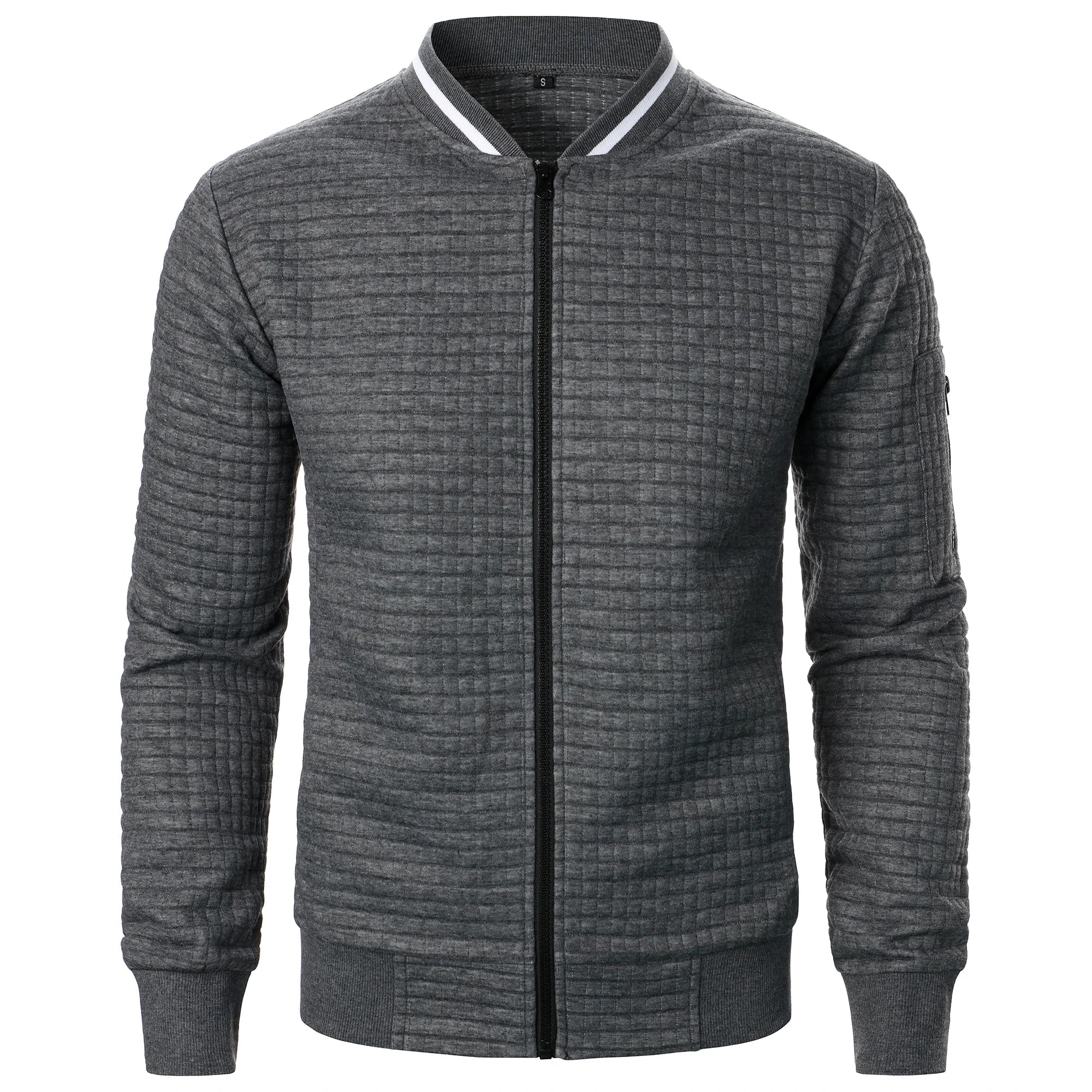 Heren Casual Jack met Staande Kraag en Rits 5